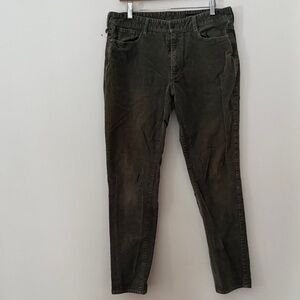 Olive Green Casual Pants